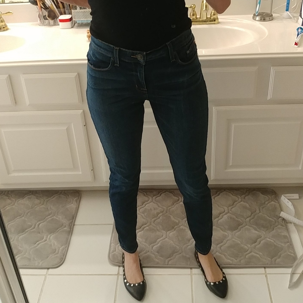 Hudson dark wash skinny jeans Natalie mid rise